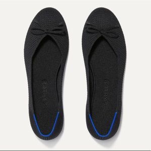 NIB Rothy’s The Bow Flat in Black Size 8.5